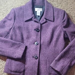 Vintage Chadwicks Women's Purple Tweed Blazer